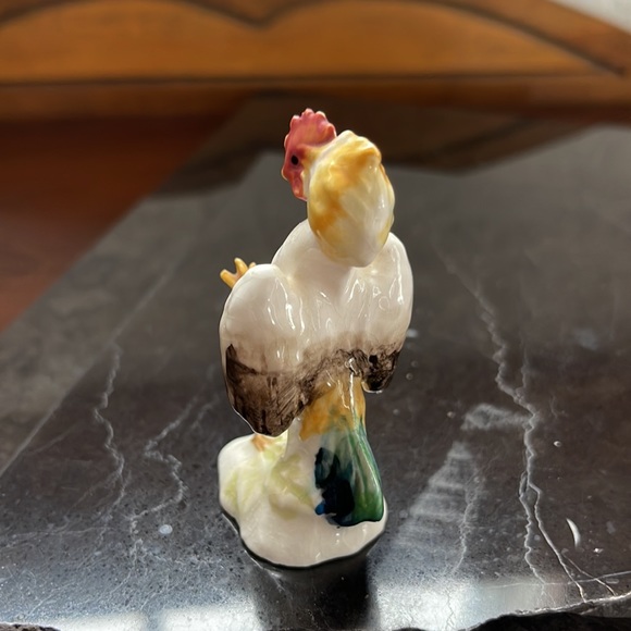 Vintage Miniature Ceramic Rooster Figurine - Picture 6 of 10